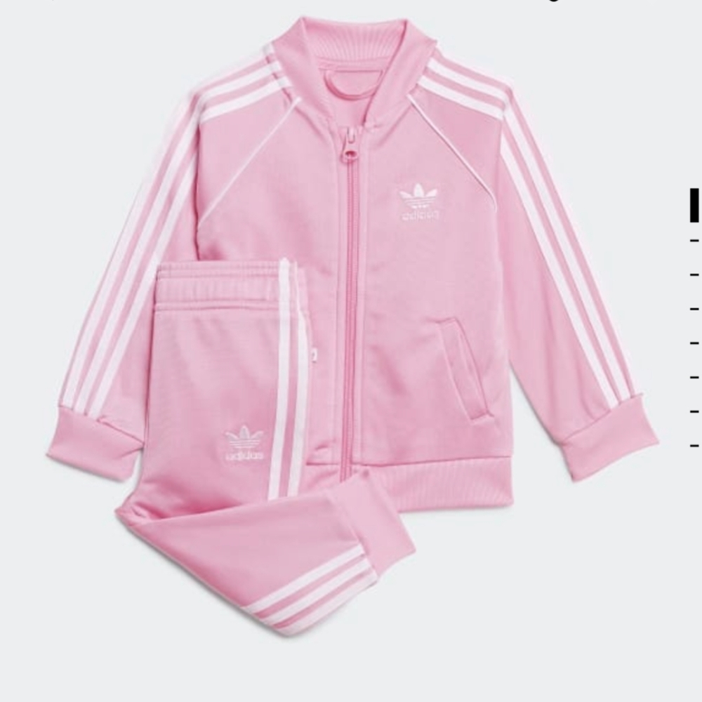 ADIDAS ORIGINALSYounger Girls Pink Logo Tracksuit